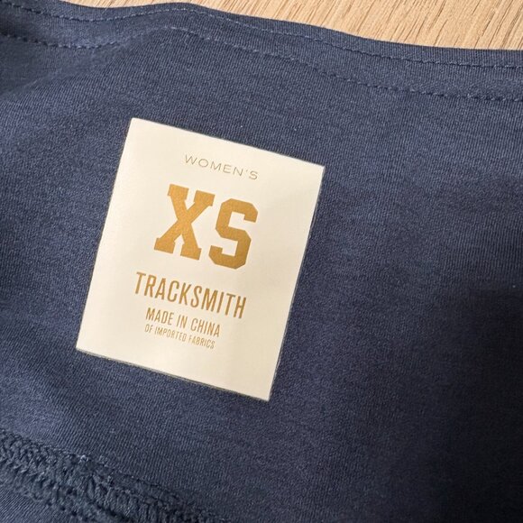 Tracksmith Allston Tights navy blue size XS running leggings compression - Picture 5 of 10